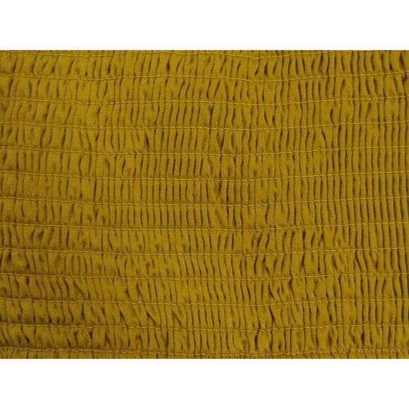House Of Harlow Smocked Mustard Yellow Cropped Top With Adjustable Straps Size M - Picture 4 of 7
